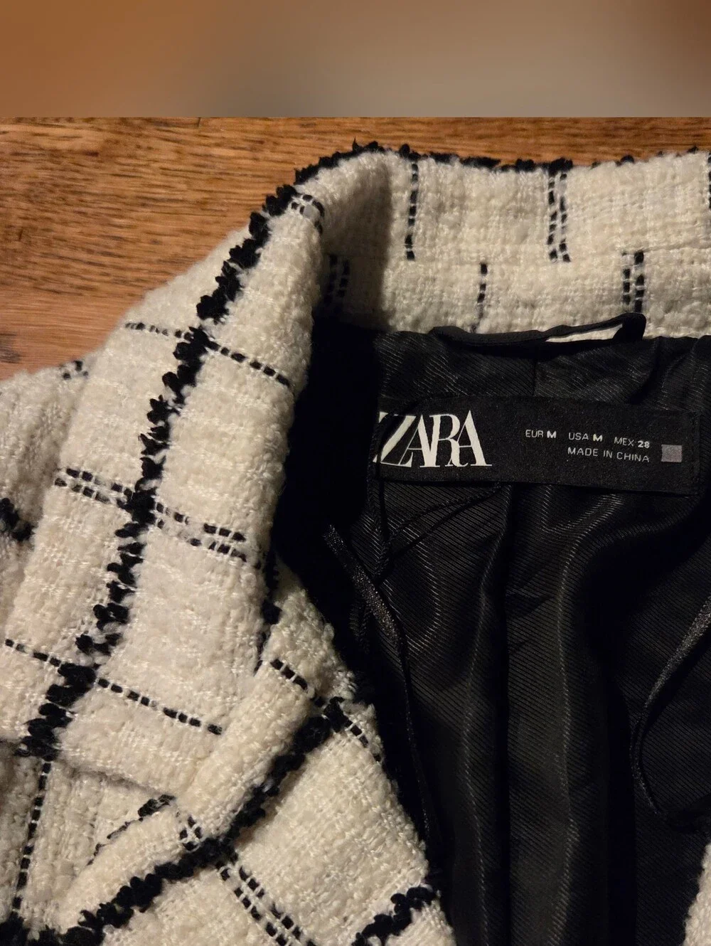 ZARA Tweed Set – Blazer & Shorts Size M/S - Picture 7 of 16